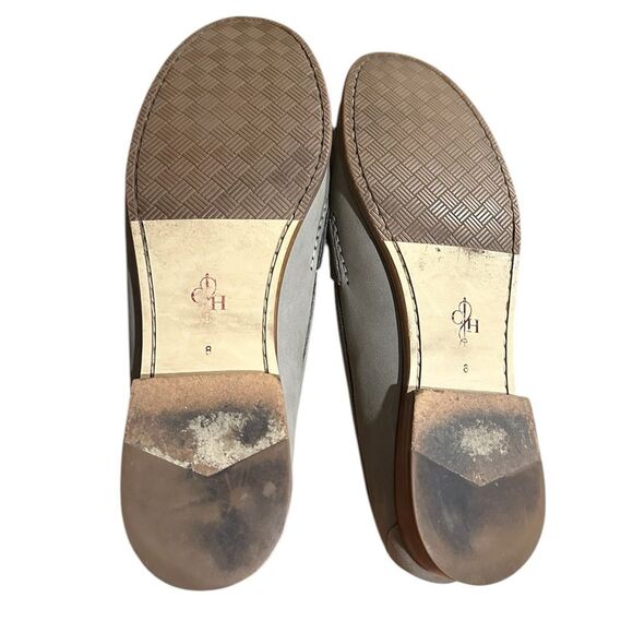 Cole Haan Penny Loafers size 8 Grey/Tan brushed leather - Picture 7 of 8